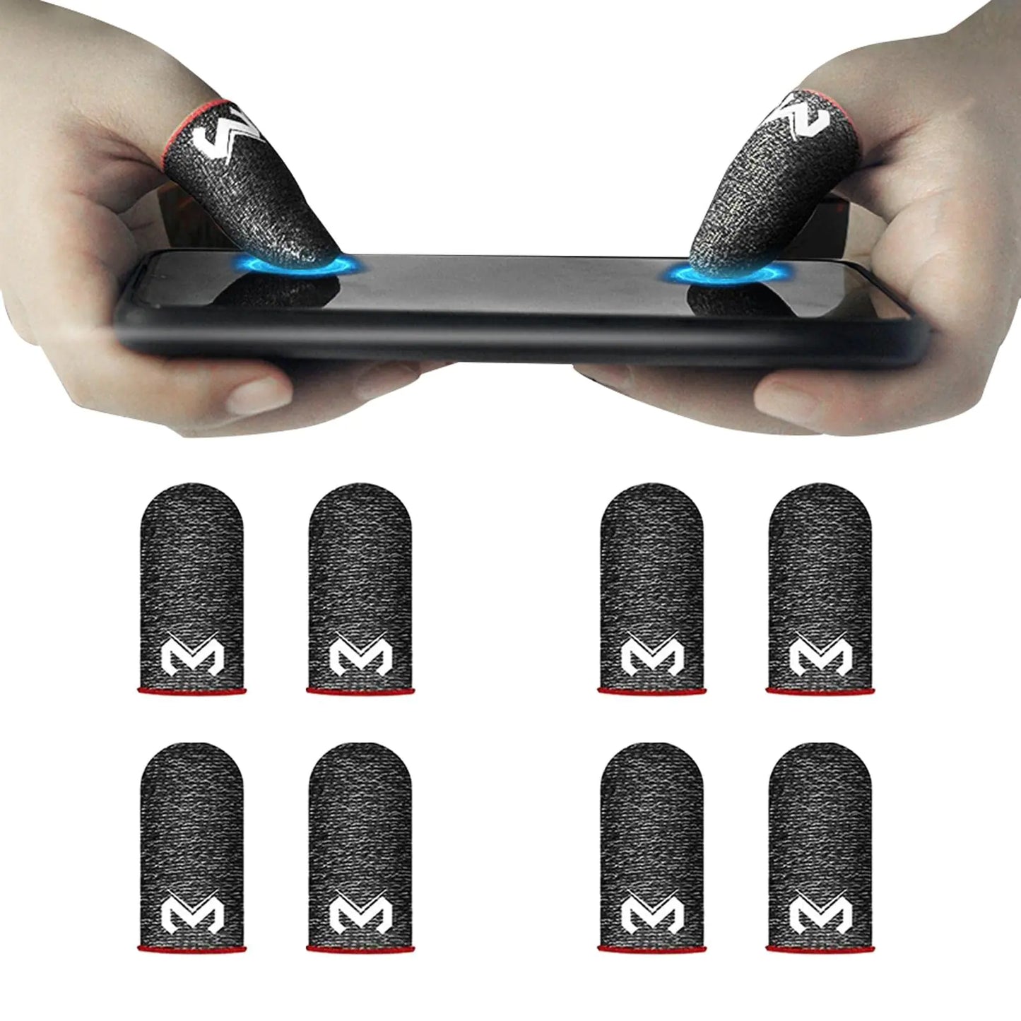 8 Pack Finger Sleeves for Mobile Gaming