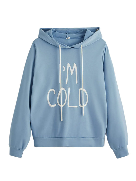 Womens Hoodies Long Sleeve Pullover Drawstring